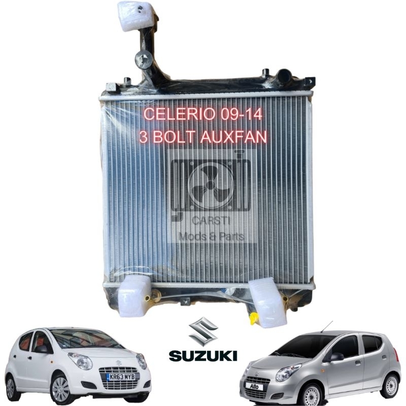 Radiator Celerio Suzuki Manual Automatic 200914 Gen 1 3 hole aux fan