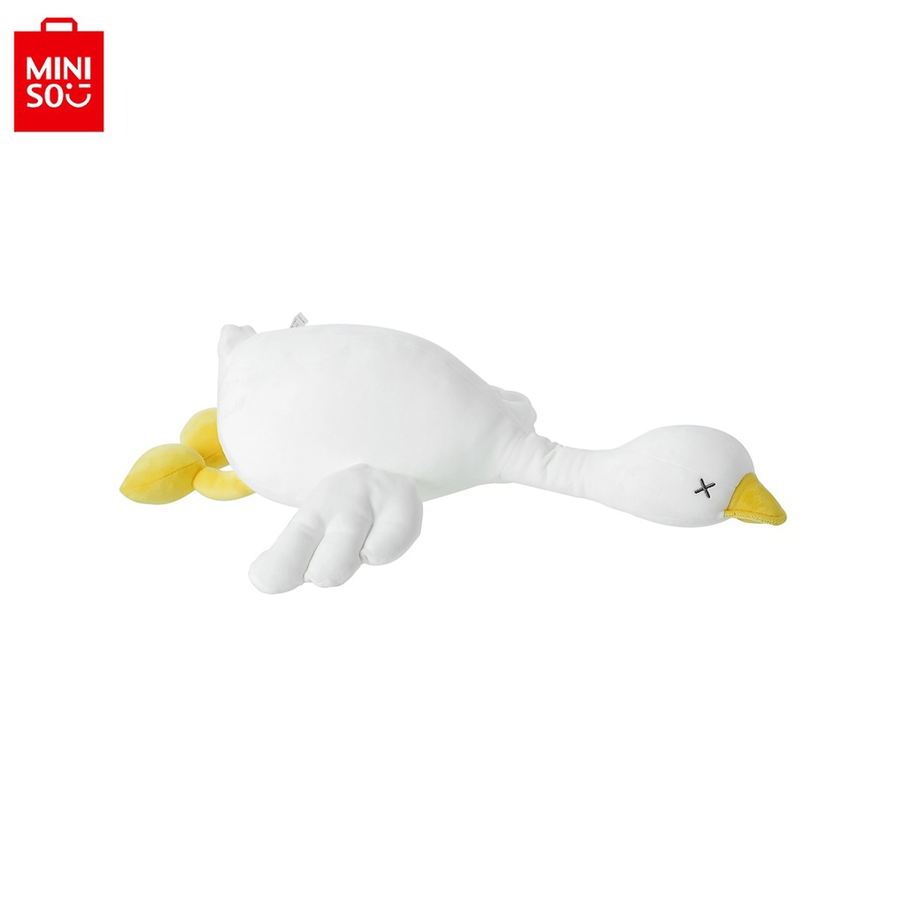 MINISO White Goose Series Lying Plush Toy 2 Assorted Models | Shopee ...