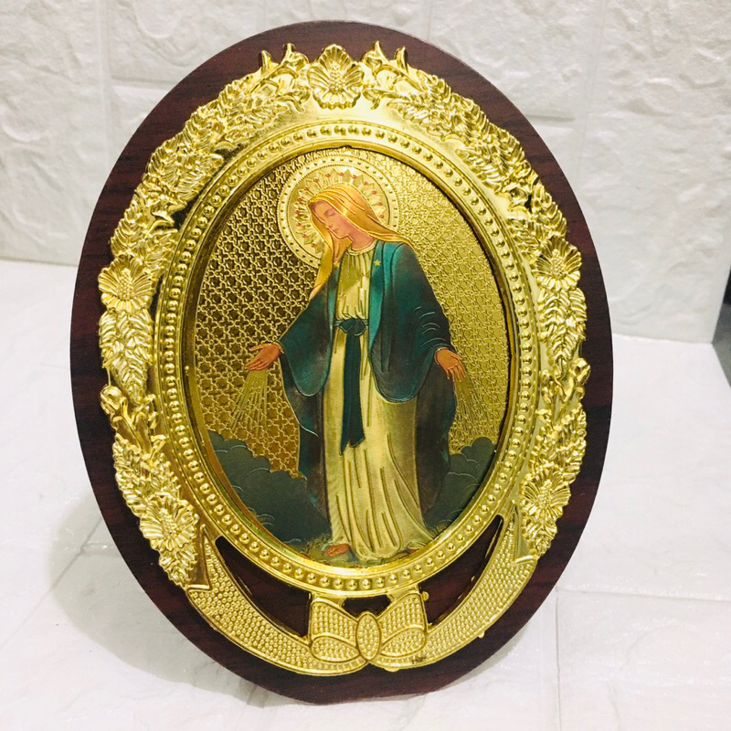 Our Lady Of Miraculous Medal Stand Frame For Altar Shopee Philippines