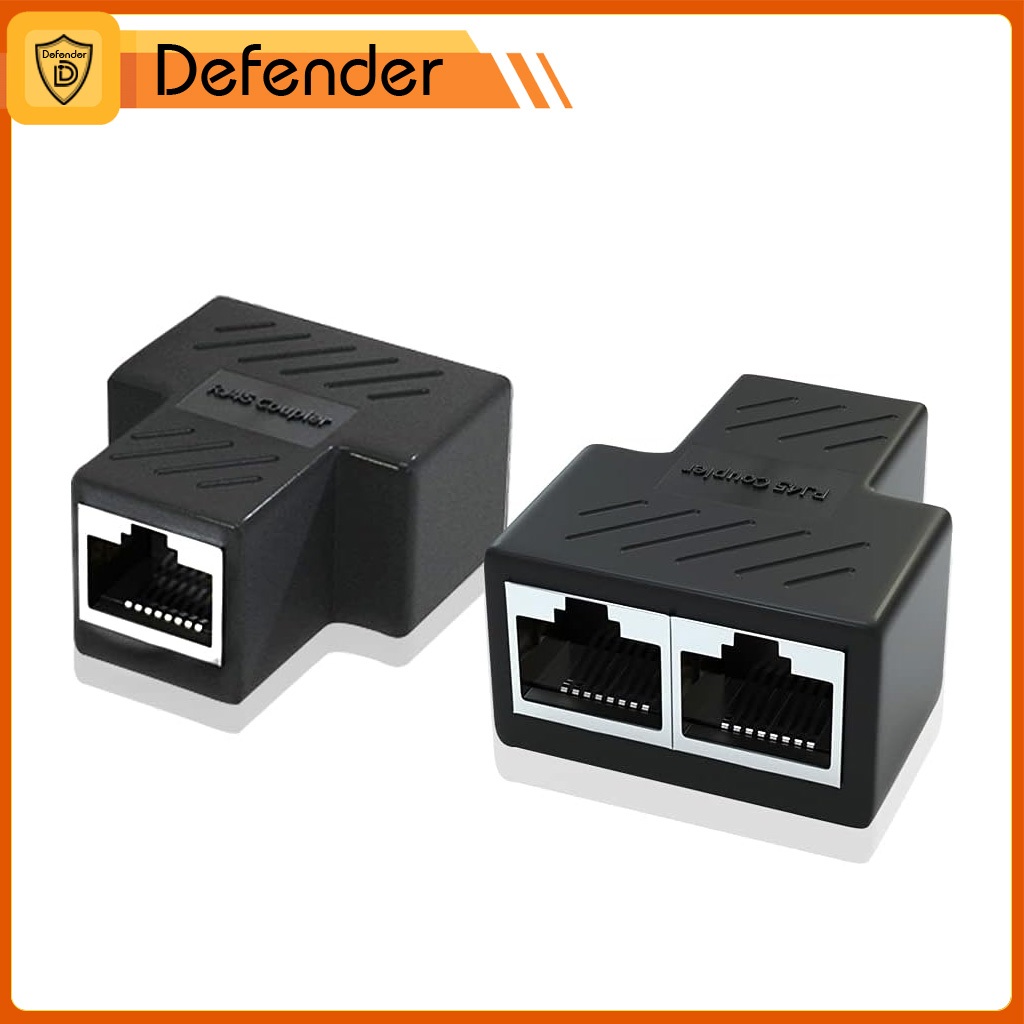 RJ45 to 2 way RJ45 Splitter connector Network extender Ethernet Kabel ...