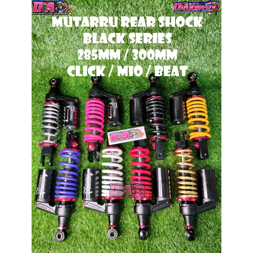 MUTARRU REAR SHOCK ABSORBER BLACK SERIES FOR CLICK / BEAT / MIO / MIO ...