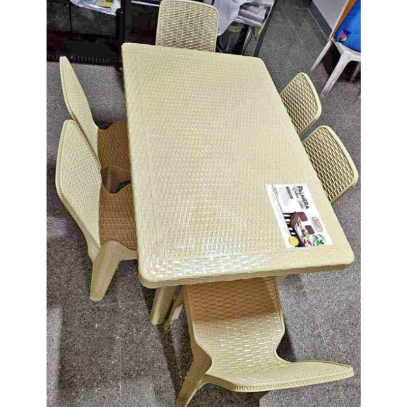 ZOOEY PALMERA RATTAN DINING SET FOR 6 SEATER Free delivery within Metro Manila Shopee Philippines