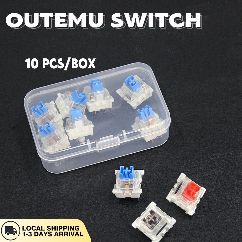 OUTEMU Switch For Mechanical Keyboard 3Pin Silent Clicky Linear Tactile
