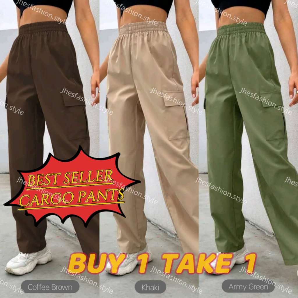 Pant Cargo Pants For Women Multiple Pockets Straight Cut Casual