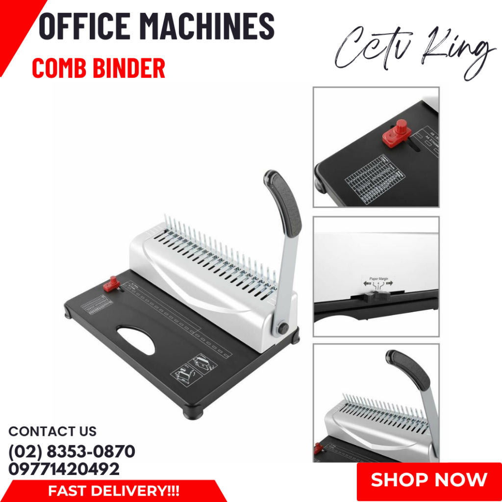 CCTV King Comb Binding Machine Binder Office Equipment Shopee Philippines