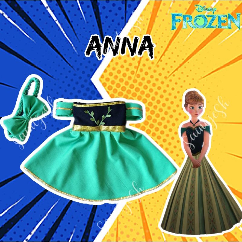 Anna From Frozen Inspired Costume For Baby Girl Kids Birthday And Monthly Milestones