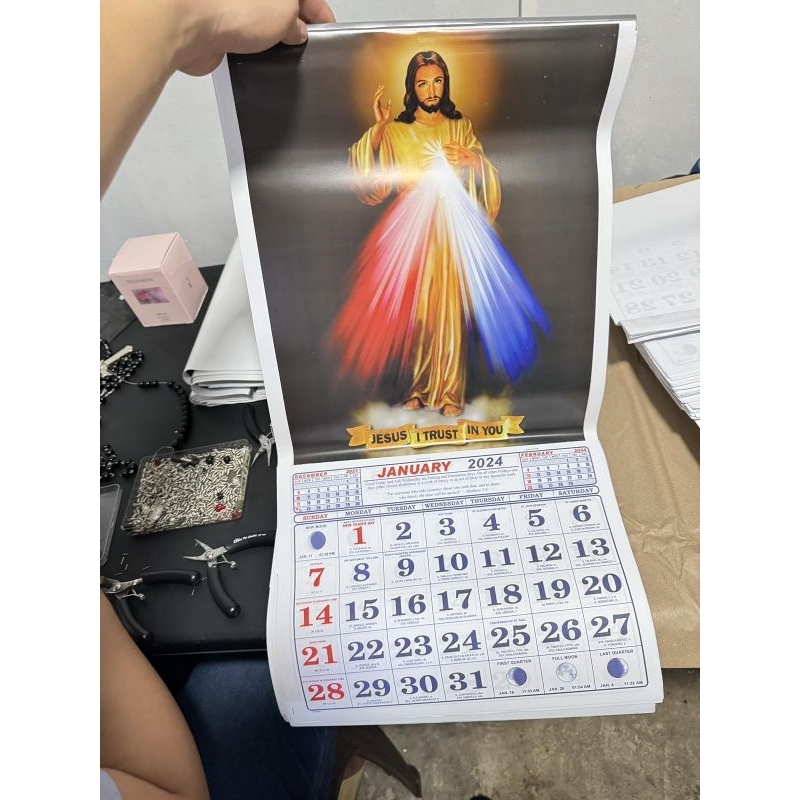 Divine mercy calendar 2024 (budget price) Shopee Philippines