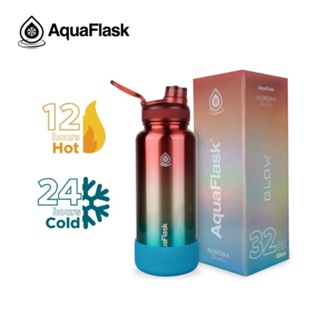 Limited Edition HTF Wide Mouth Hydro Flask in Aurora 32oz