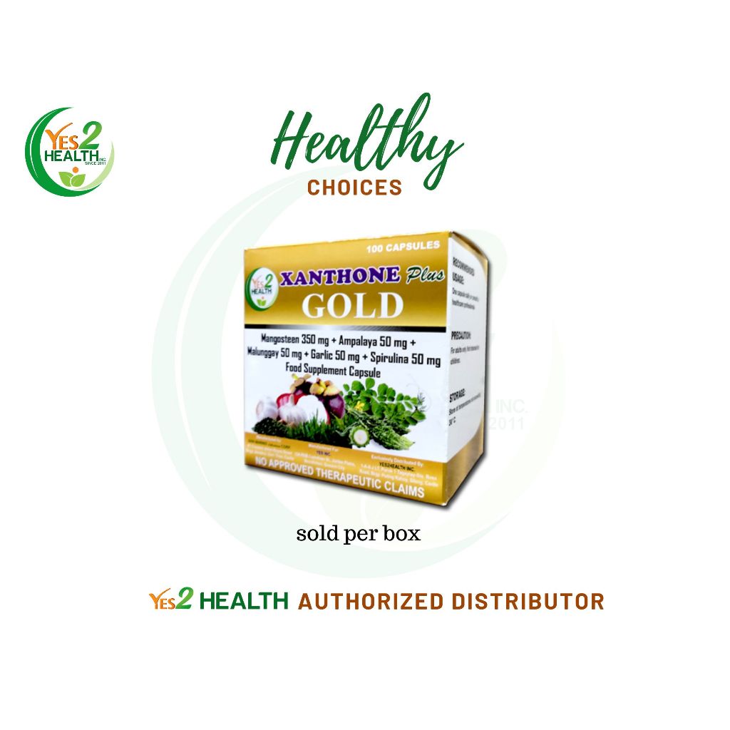 Xanthone Plus Gold Food Supplement (1 Box100 Capsules) Shopee