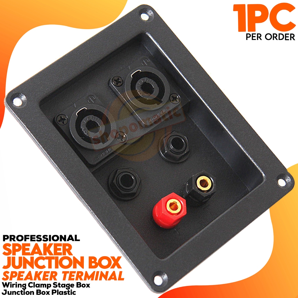 SHOPO Professional Speaker Junction Box – Stage Audio Terminal Wiring ...