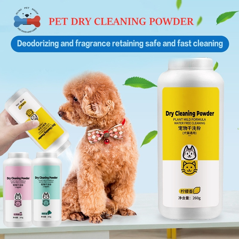 Pet dry cleaning powder dog cat, free shampoo deodorant antipruritic ...