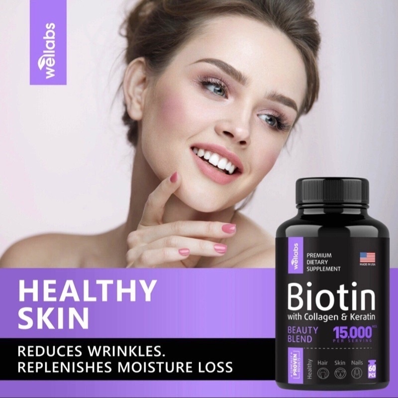 Biotin Capsules Collagen and Keratin Hair Growth Nails Skin Care Beauty Skin Shopee Philippines