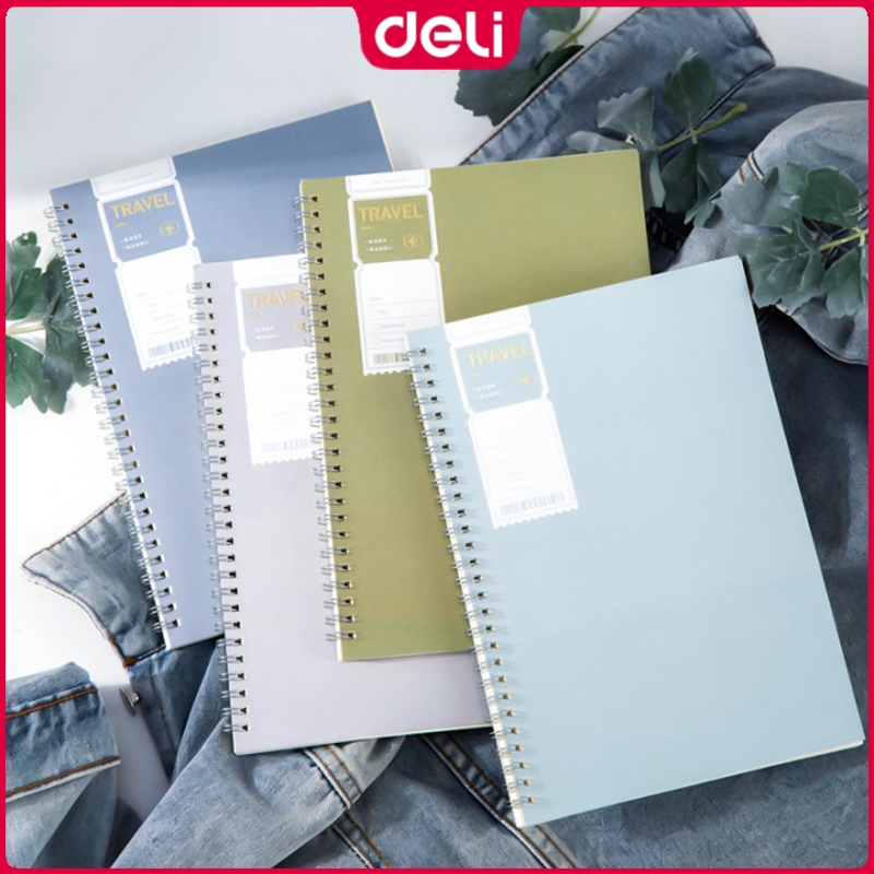 Deli A5 Notebook 60Sheets Binder Spiral Notebooks Student School