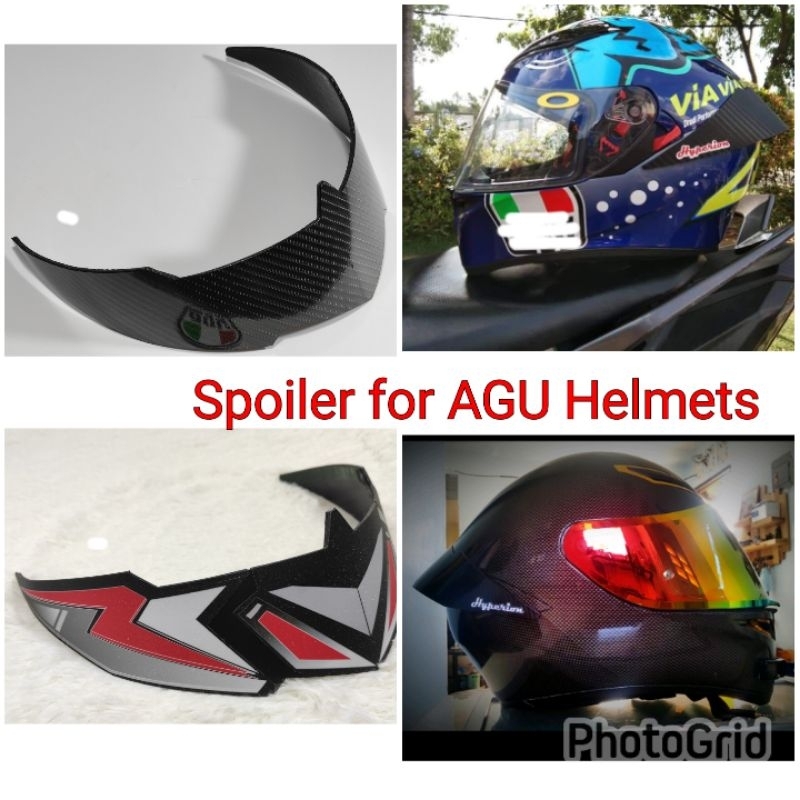 Spoiler fit for AGU Helmets | Shopee Philippines