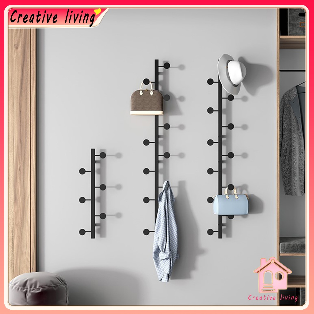 Nordic Wall Hanging Rack Porch Hanging Hook Cloakroom Clothes Rack Hat ...