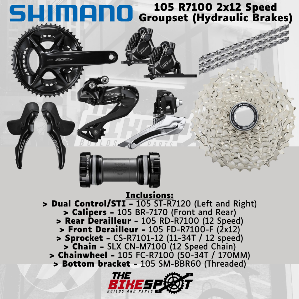 Shimano 105 best sale groupset hydraulic