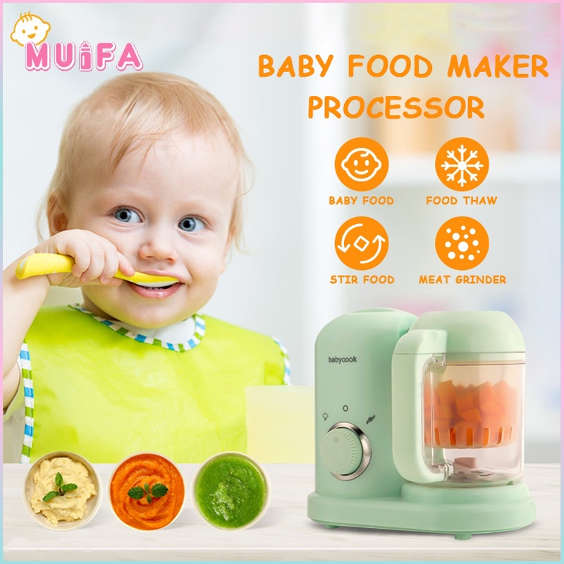 MUIFA 4 In 1 Multifunction Baby Food Maker Supplement Baby Food Cooking