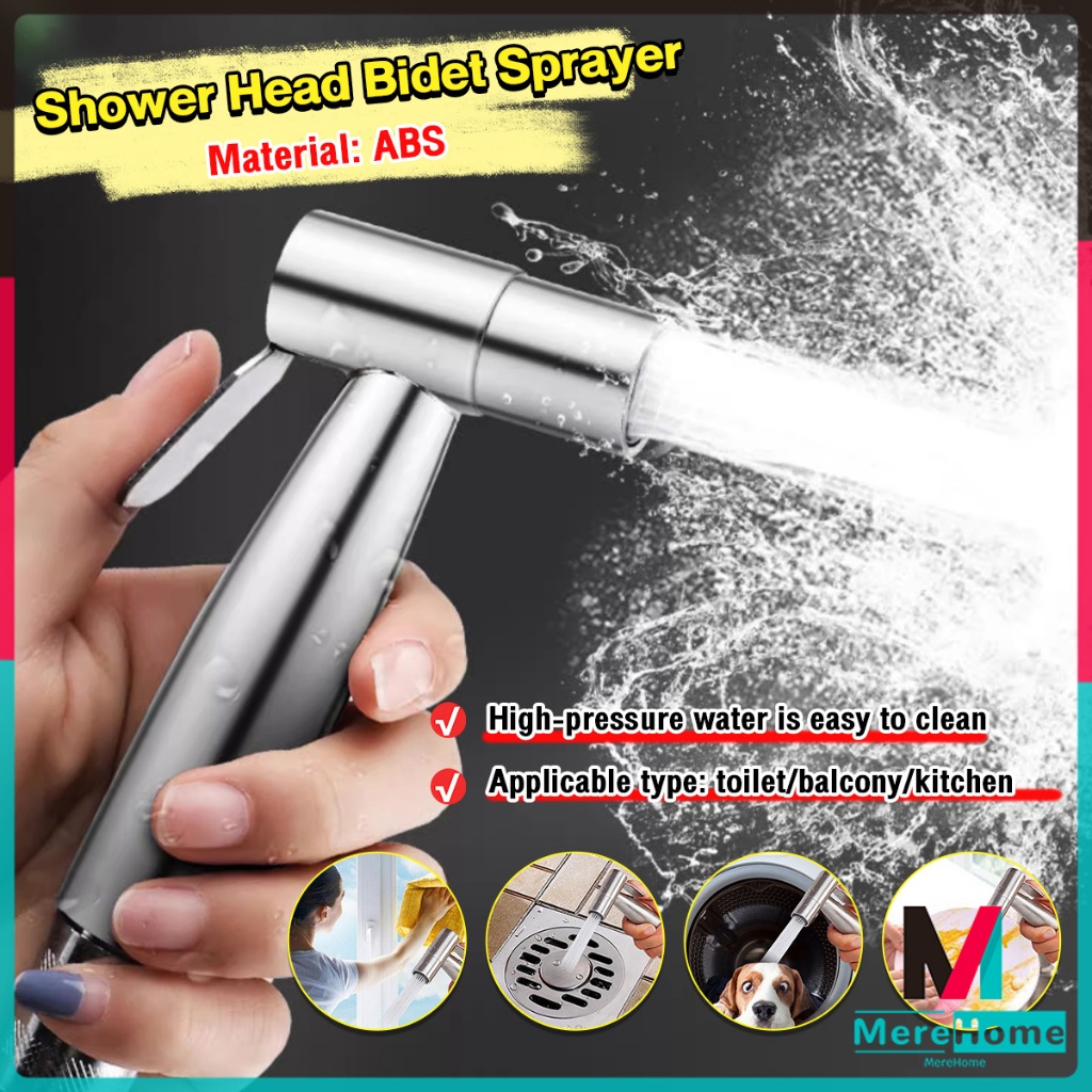 Shower Head Bidet Spray Toilet Flushing Pressurized Water Sprayer