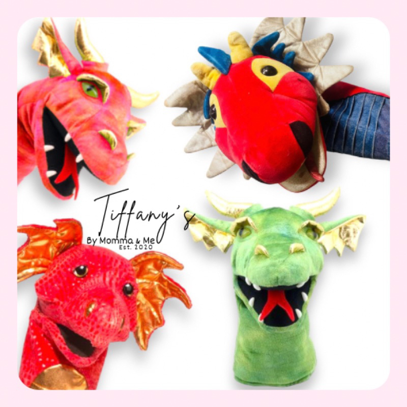 Dragon puppet / dragon hand puppet / Big dragon hand puppet / realistic