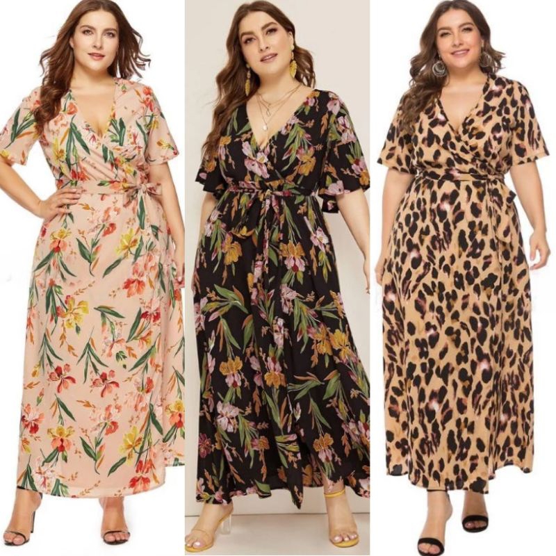 Plus size hotsell dress shopee