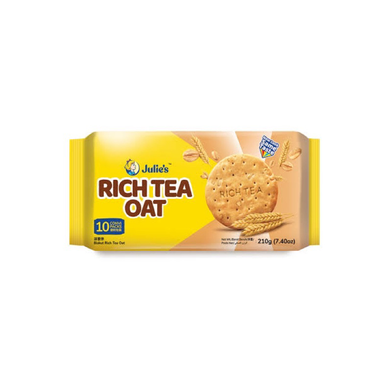 Julie’s Rich Tea Oat Biscuits 10 Packs 210g | Shopee Philippines