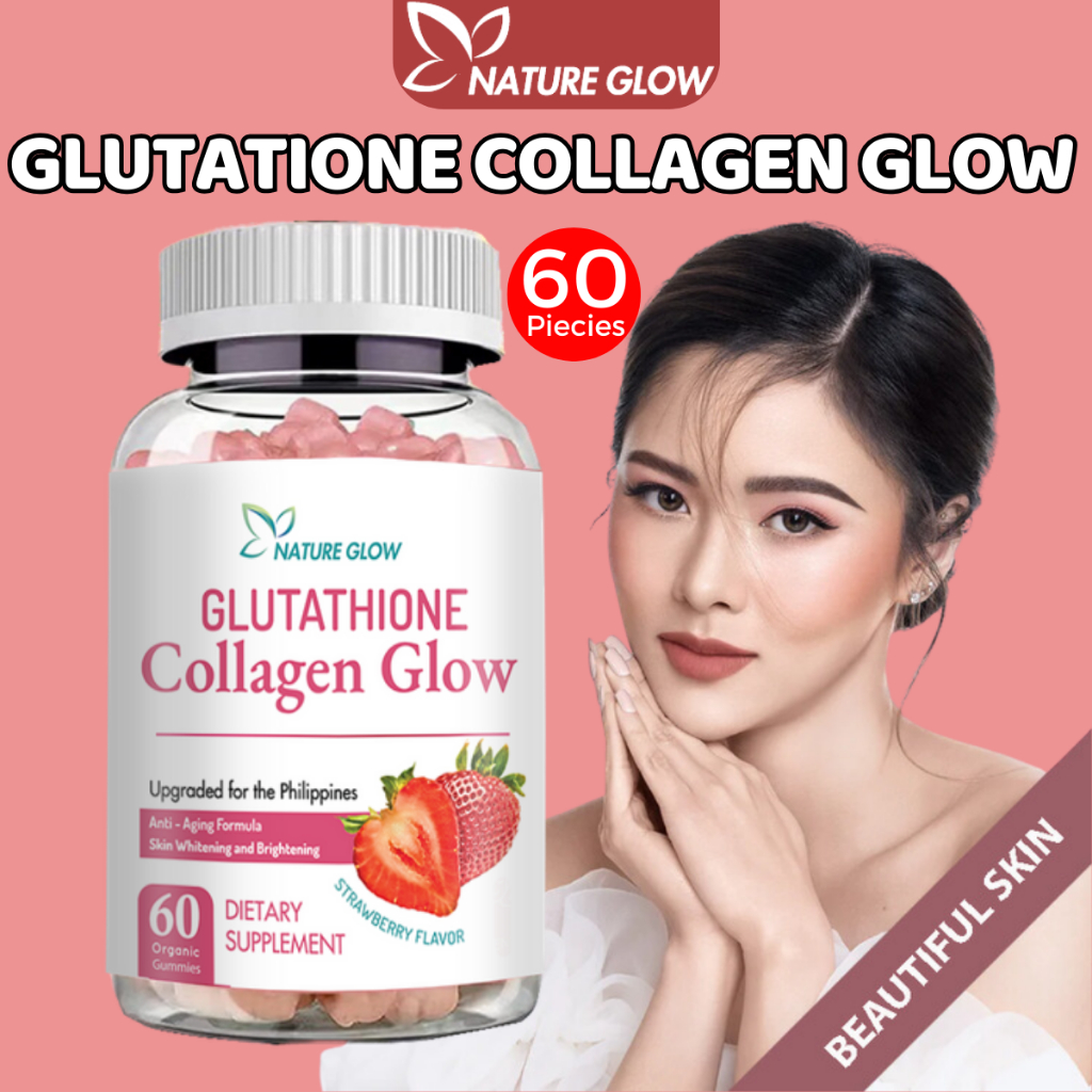 Glutathione Collagen Glow Gummies NATURE GROW Glutathione Capsule With ...