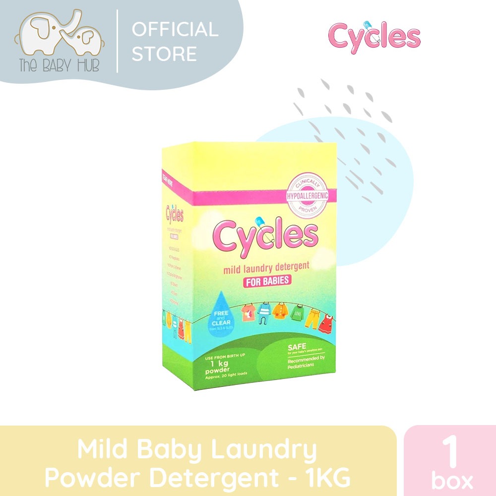 Cycles Mild Baby Laundry Powder Detergent 1kg | Shopee Philippines