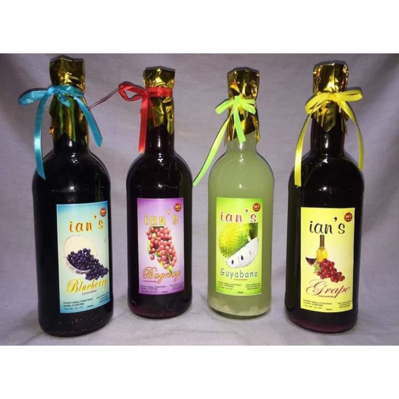 IAN'S FRUIT WINES BLUEBERRY, BUGNAY, GUYABANO, GRAPE, AND MANGOSTEEN Shopee Philippines