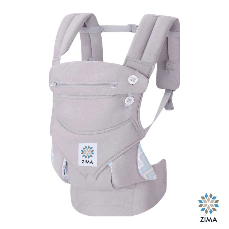 Zima GRAY Adjustable Ergonomic Baby Carrier Safety tested Shopee