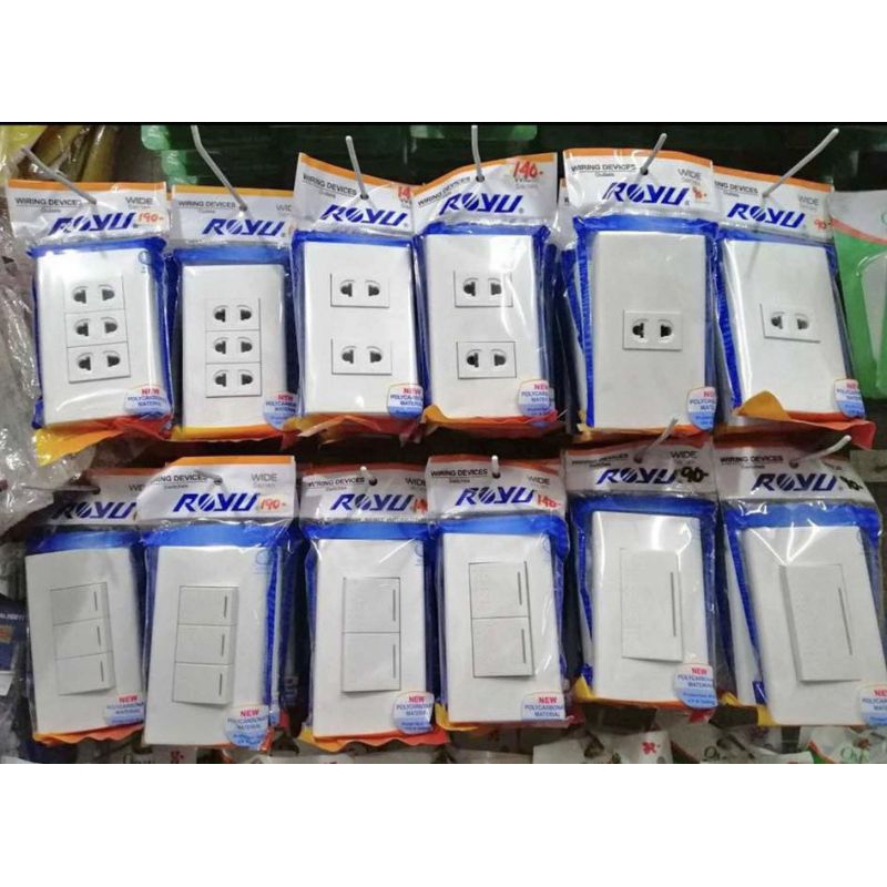 ROYU WIDE SERIES SWITCH AND OUTLET HEAVY DUTY | Shopee Philippines