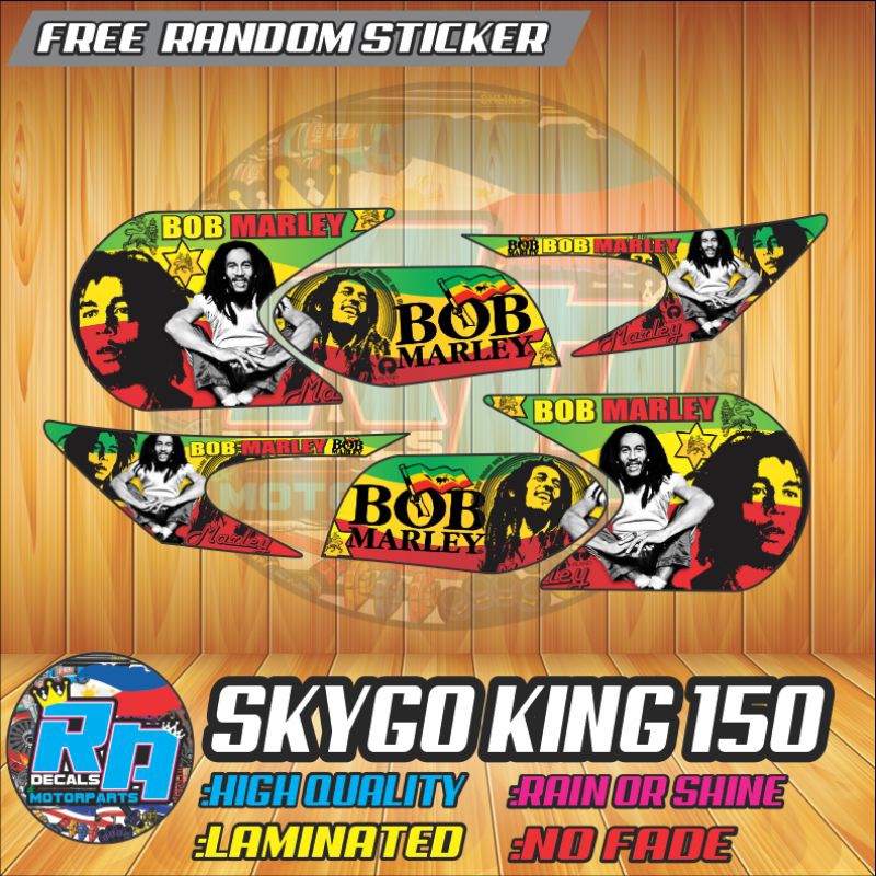 Skygo King 150 Bob Marley Decals | Shopee Philippines