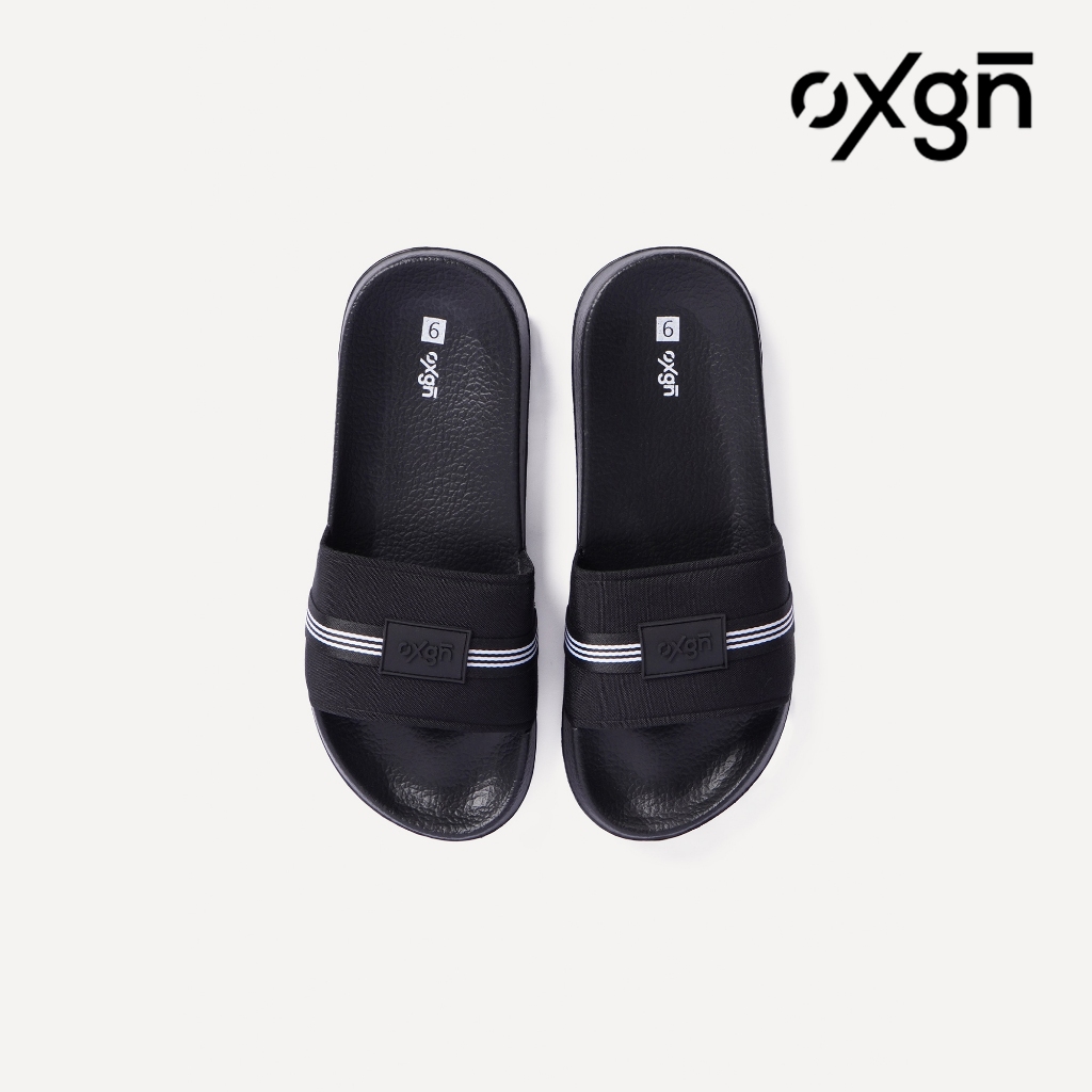 OXGN Single Band Slides For Men (Black) Shopee Philippines