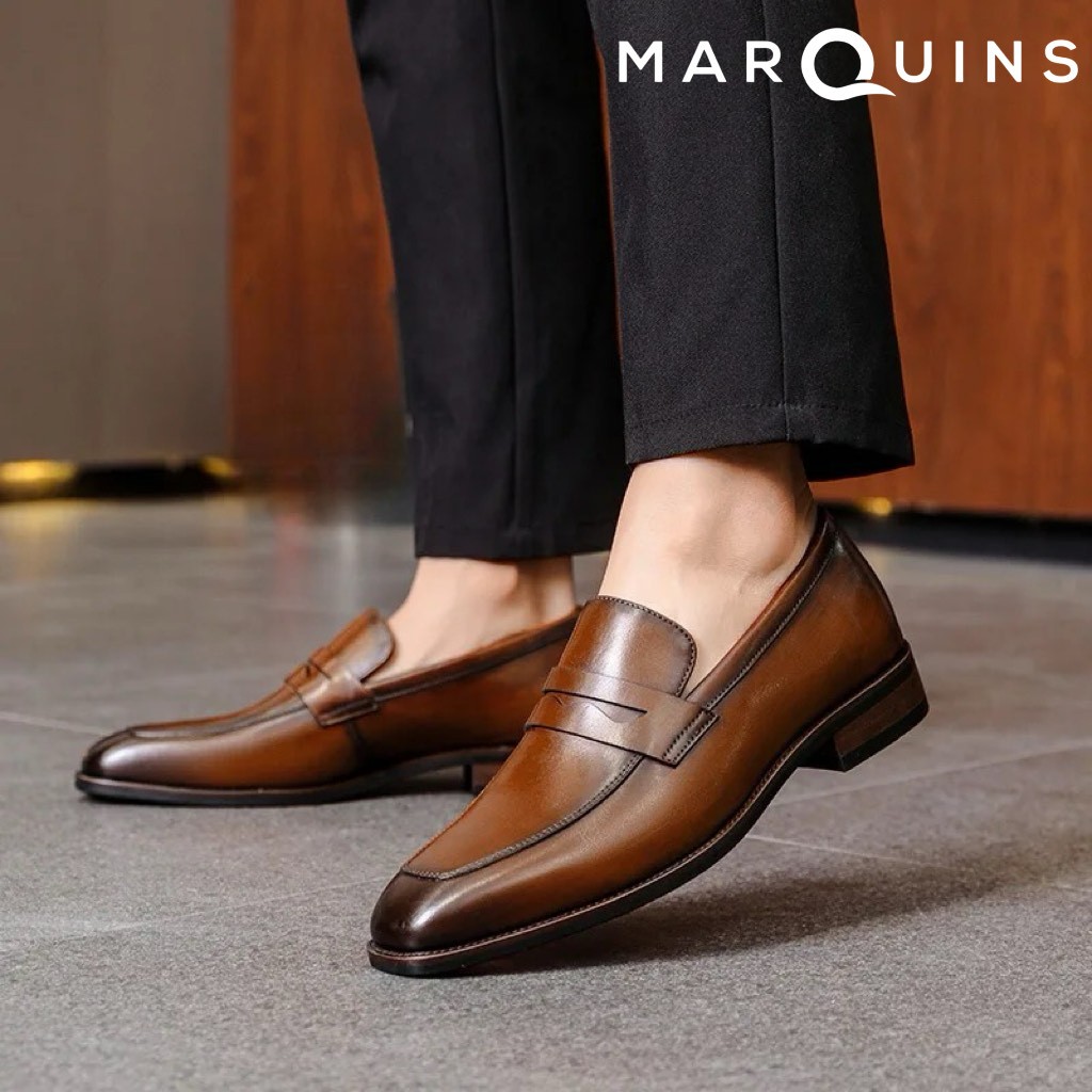New Classic Pointed Toe Man Welted Shoes Genuine Leather Formal Dress Oxfords Handmade Heels Wedding Party Men's Flats SS665