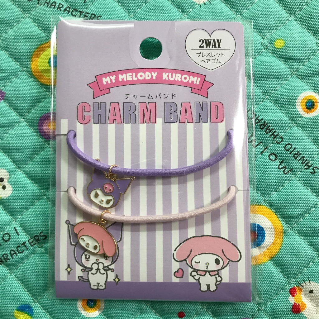 Charm band★Sanrio 2way bracelet & hair elastic★MY MELODY★KUROMI