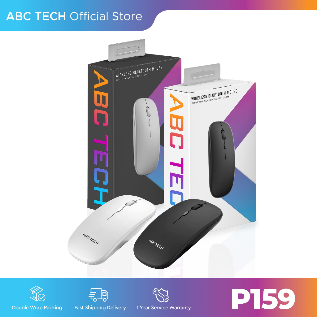 ABC Tech Wireless Bluetooth Mouse | Shopee Philippines