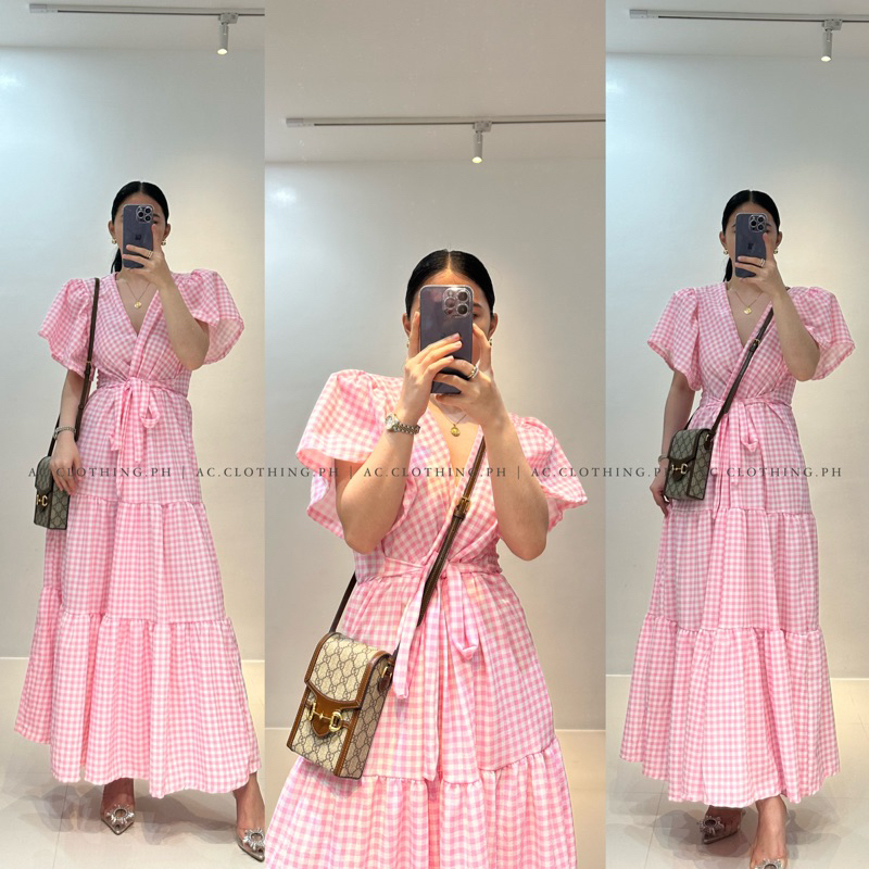 LEONA PADDED RUFFLED MAXI DRESS | Shopee Philippines