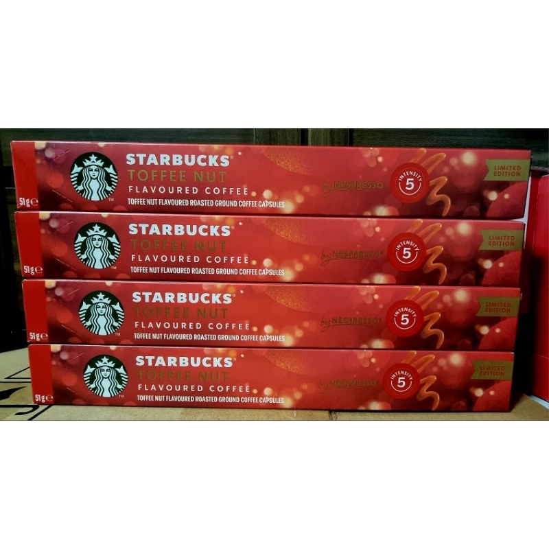 STARBUCKS NESPRESSO HOLIDAY BLEND / TOFFEE NUT **BB JUNE 25, 2024