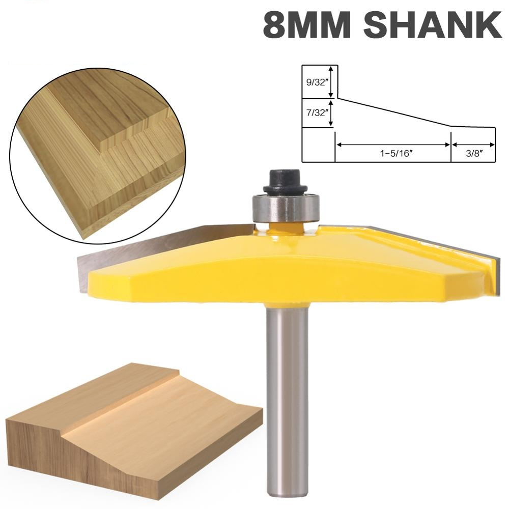 1pcs 15 paised panet bit anel Raiser Router Bit- Bevel Design - 8mm ...