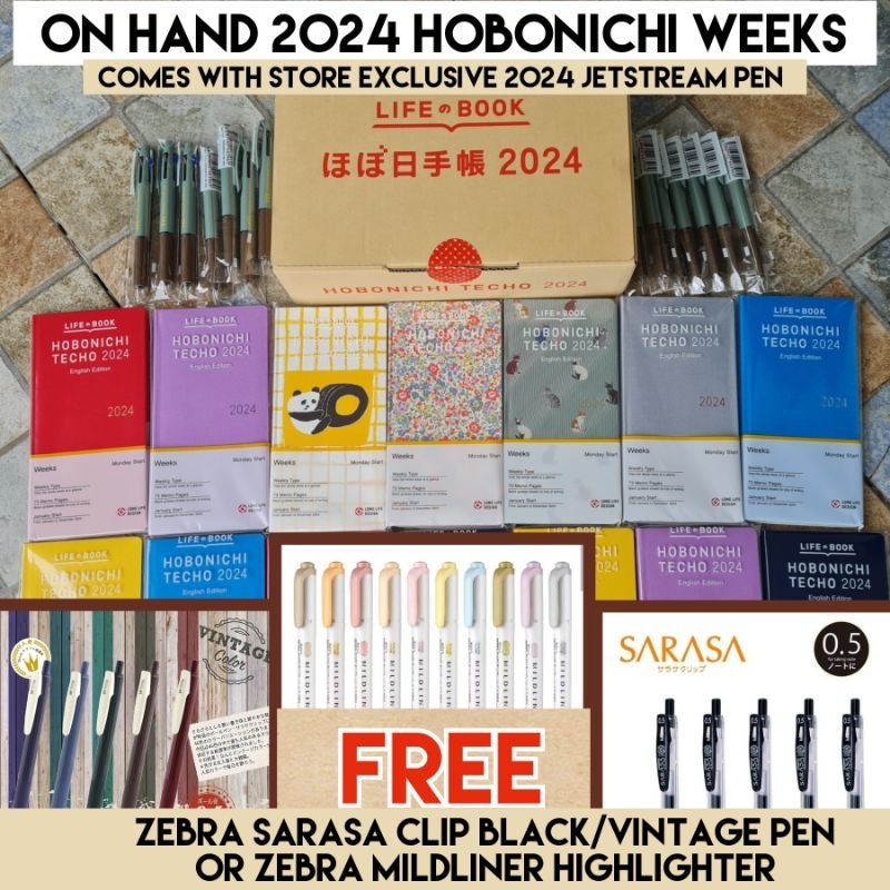 [On Hand] Hobonichi Weeks/Mega 2024 English Planner Shopee Philippines