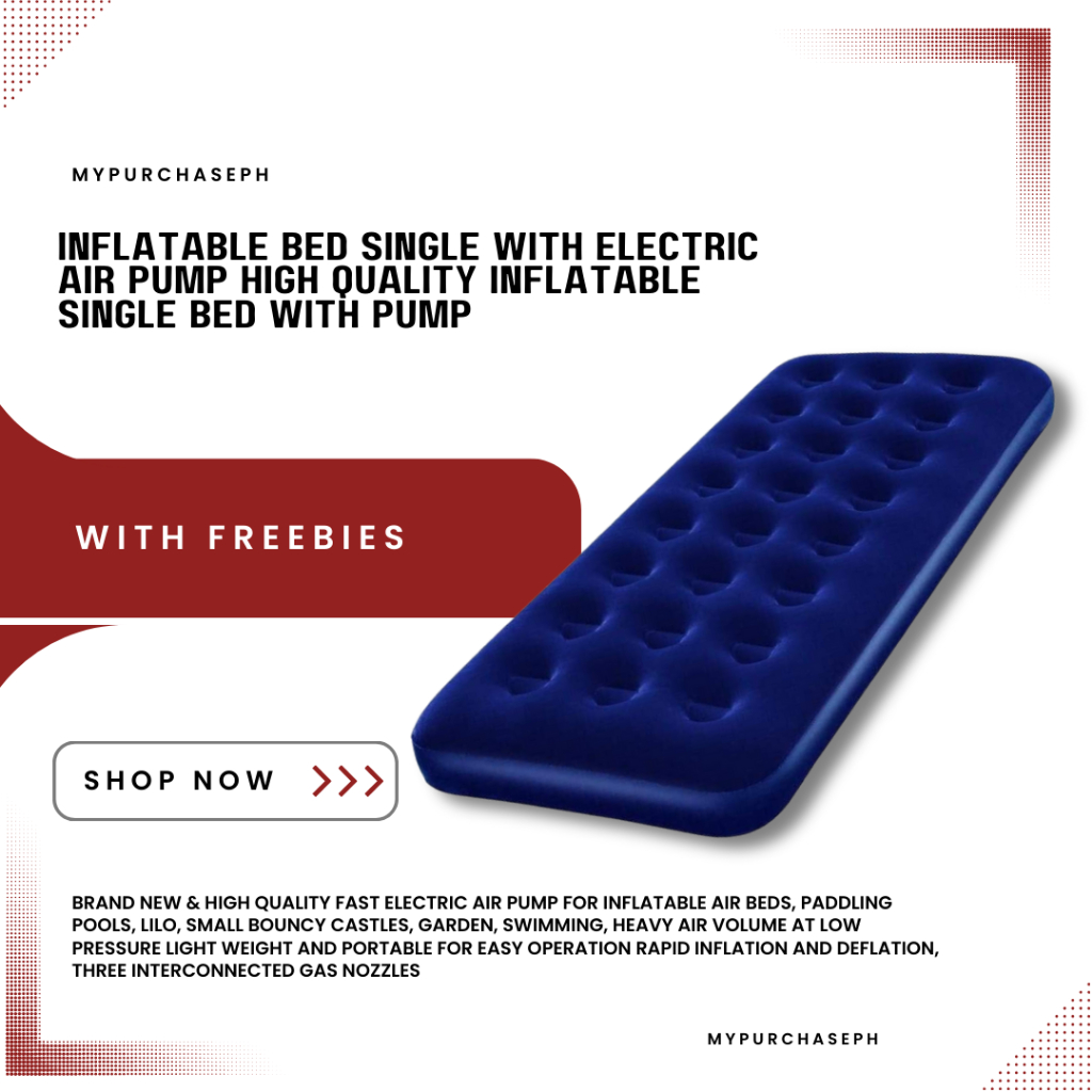 Inflatable Bed Single With Electric Air Pump High Quality Inflatable