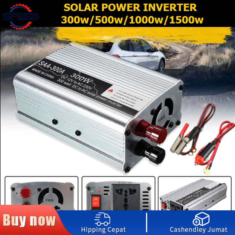 Car INVETER 12V/24V TO 220V 500w 1000w 12V DCTo 220-230V AC Car Solar ...