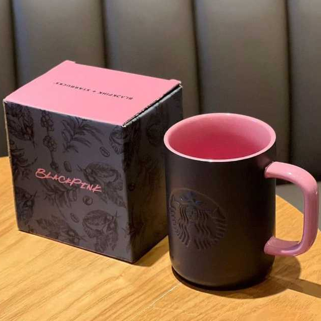 STARBUCKS X BLACKPINK MUG Themed Ceramic Mug Graffiti Cup Collection ...