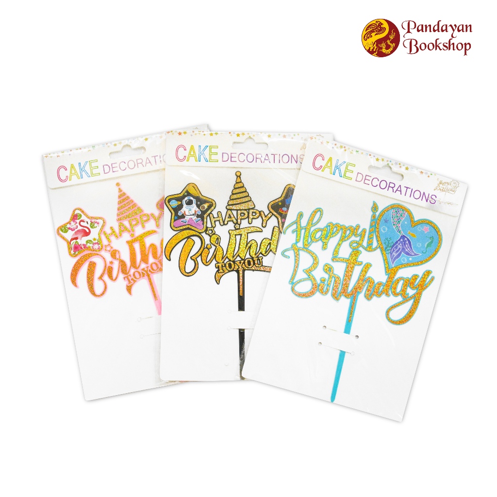 Happy Birthday Acrylic Cake Topper 14x19cm | Shopee Philippines