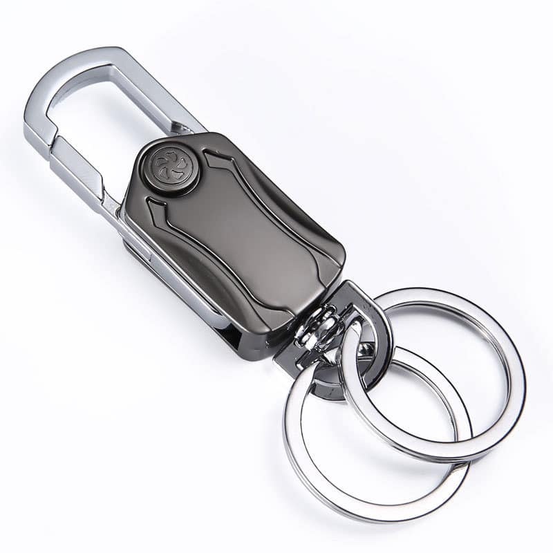 Fidget Cube Keychain Car Key Holder 360-degree Rotating Keyring Zinc ...