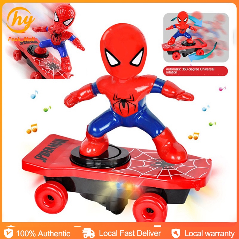 Original Super Hero Spider Man's Car Toys Stunt Scooter Toy Cartoon ...