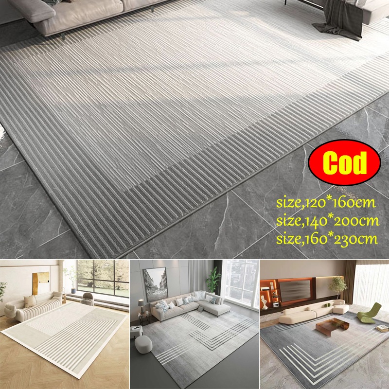 Nordic living room carpet bedroom minimalist carpet mat big size ...