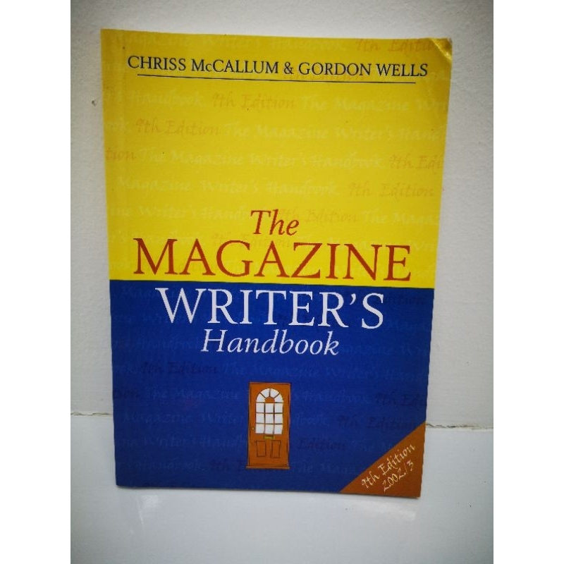 McCallum and Wells The Magazine Writer's Handbook 9th edition Shopee