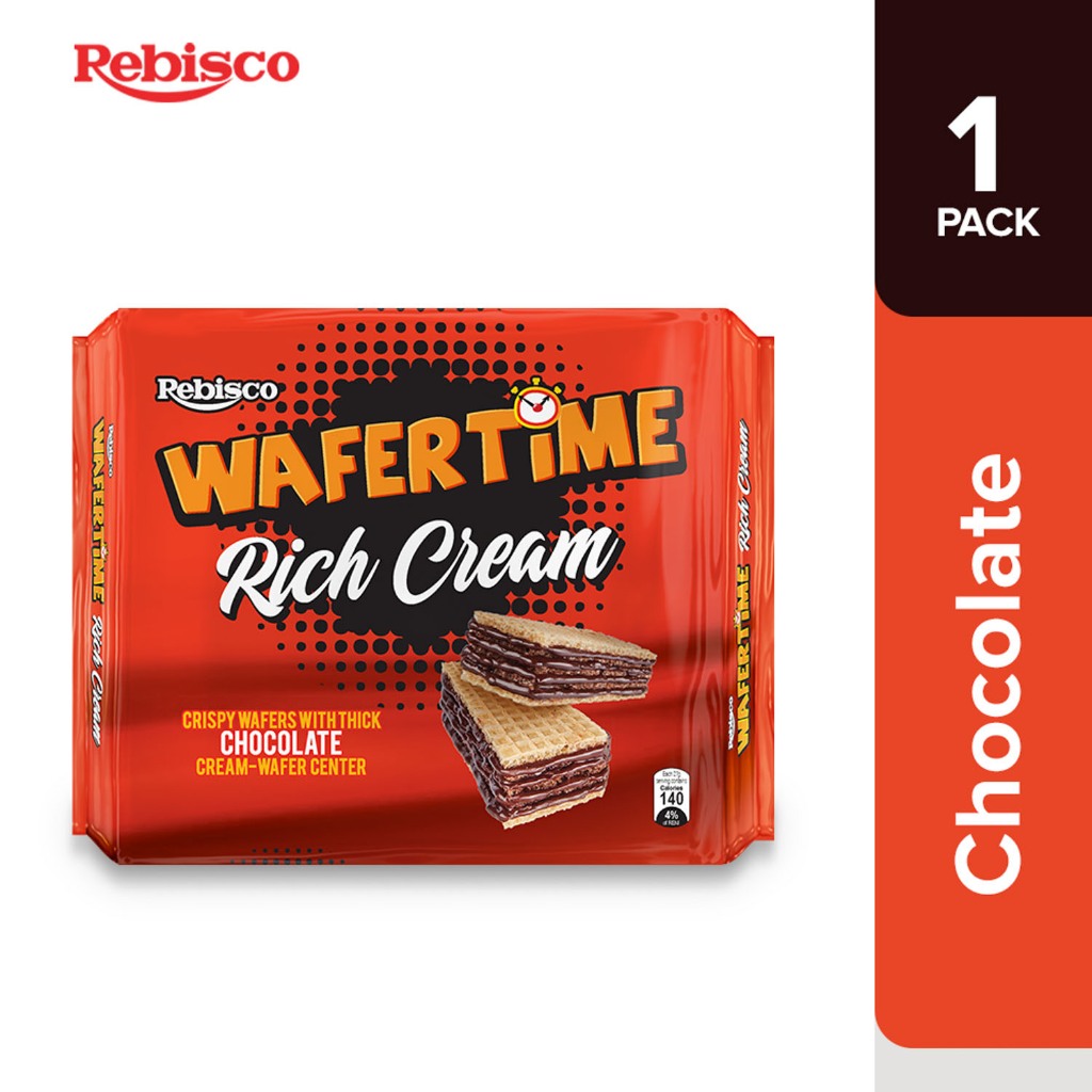 Wafertime Rich Cream Choco 27g x 10pcs | Shopee Philippines