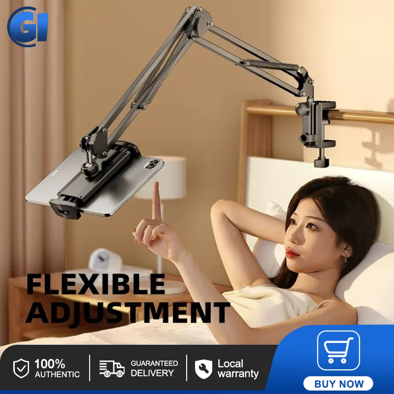 360 Degree Long Arm Tablet Holder Stand Foldable Bed Tablet Stand