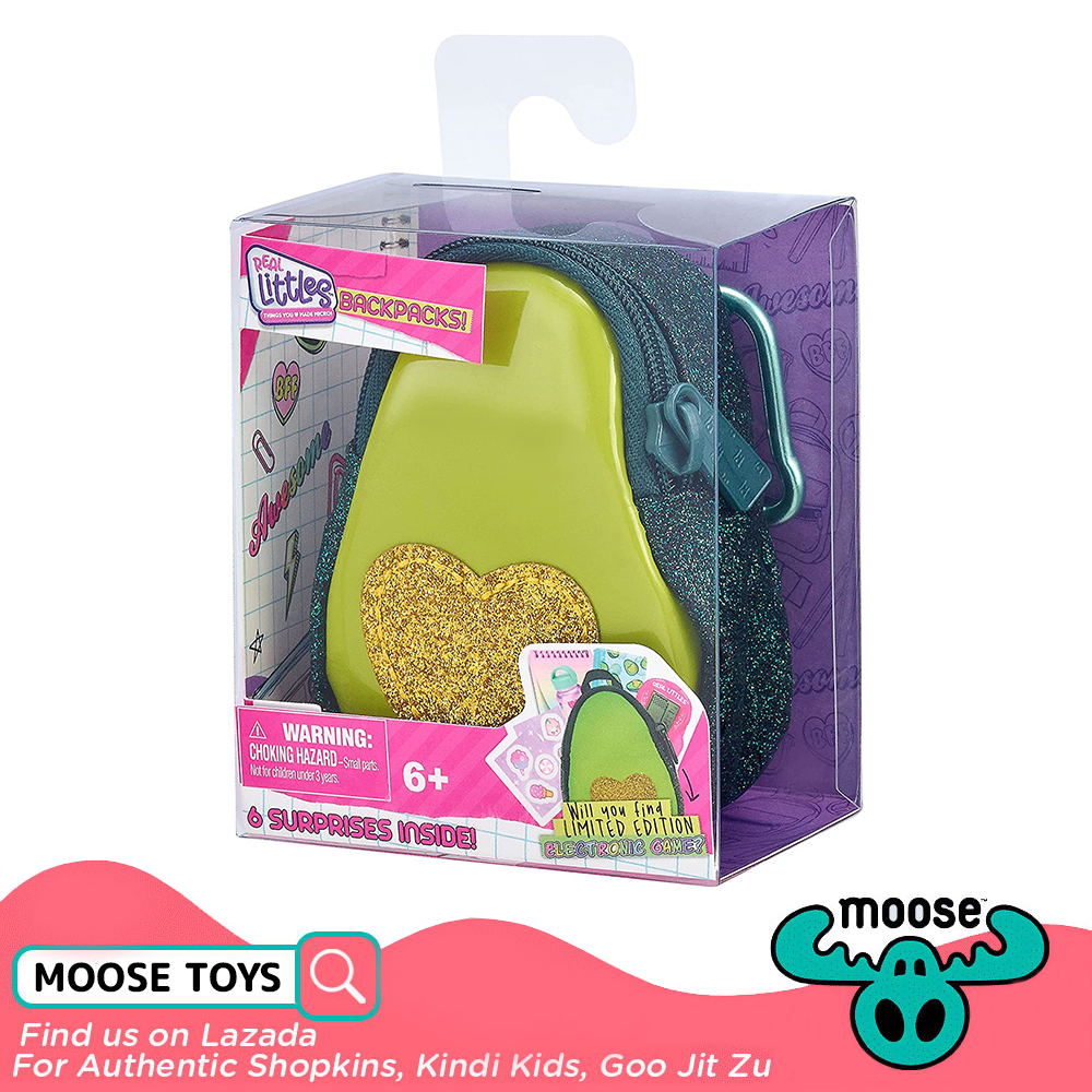 Shopkins Real Littles S3 Avocado Themed Backpack Collection Toys For